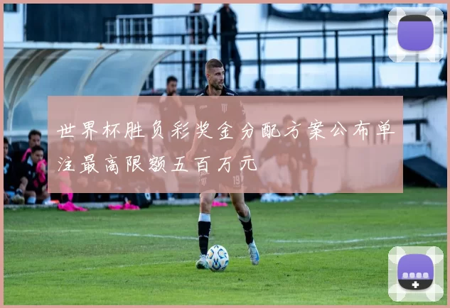 世界杯胜负彩奖金分配方案公布单注最高限额五百万元